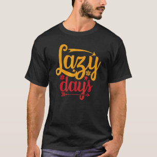 Luie Dagen Zomer Vakantie En Feestdagen Des T-shirt
