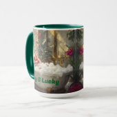 Luie en gelukkige rode kat in luxe bad mok (Voorkant links)