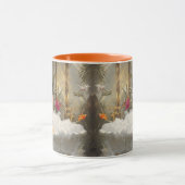 Luie en gelukkige rode kat in luxe bad mok (Midden)