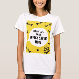 Luie grappige grappen energiebesparend shirt