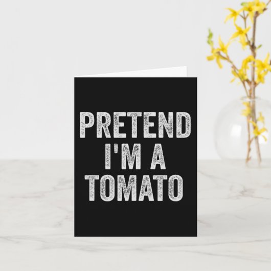 Luie Halloween kostuum cadeau doen alsof ik een to Kaart (Gele Bloem)