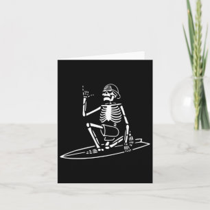 Luie Halloween-kostuum skelet surfen schedel bot Kaart