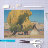 “Luie herfst” Westerse kunst van Maynard Dixon Tissuepapier (Craft)