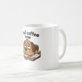 Luie Hond Meme Cartoon Koffiemok (Voorkant rechts)