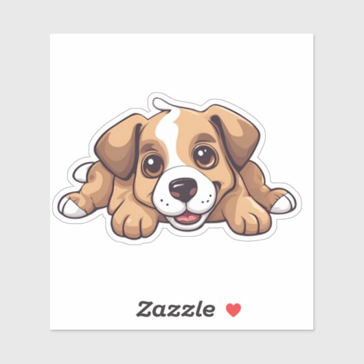 Luie Hond Sticker (Vel)