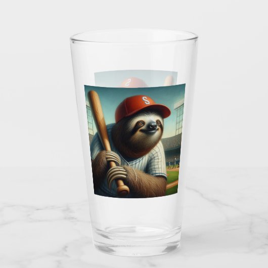 luie honkballer glas (Voorkant)
