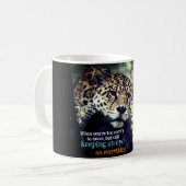 Luie jaguar op boomfoto koffiemok (Voorkant links)