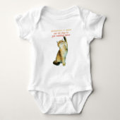 Luie Kat Liefhebber Grappige Mooie Kat Romper (Voorkant)