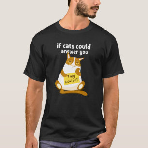 Luie kat voor kittenbezitters t-shirt
