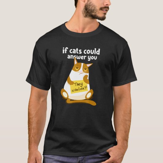 Luie kat voor kittenbezitters t-shirt (Voorkant)