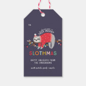 Luie kerst cadeaulabel (Voorkant)