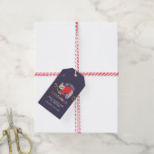 Luie kerst cadeaulabel (Met Touw)