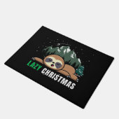 Luie Kerst Luiaard Grappig Deurmat (Schuin)