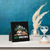 Luie Kerst Luiaard Grappig Fotoplaat (Insitu)