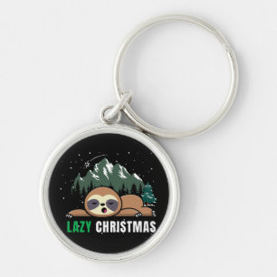 Luie Kerst Luiaard Grappig Sleutelhanger