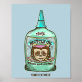 Luie Langzame fietsolie Poster (Voorkant)