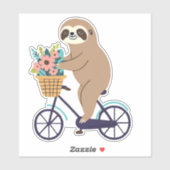 luie langzame rit waterdicht sticker (Vel)