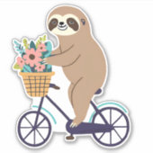 luie langzame rit waterdicht sticker (Voorkant)