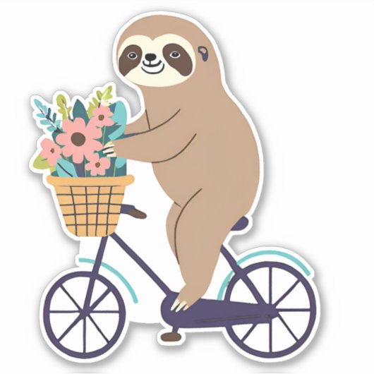 luie langzame rit waterdicht sticker (Voorkant)