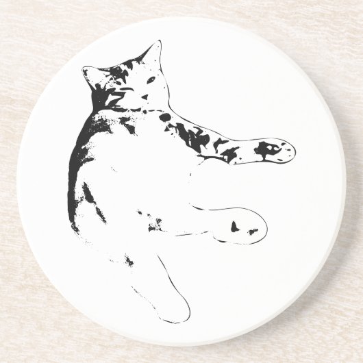 luie lounge zandsteen onderzetter (Voorkant)