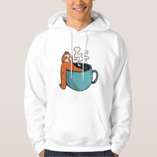 Luie Luiaard Koffie Bubbelbad Mooie Kunst Hoodie