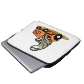 Luie luiaard maaien laptop sleeve (Voorkant onderkant)
