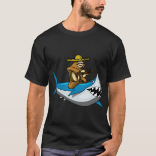 Luie Luiaard Rijdt Haai T-shirt