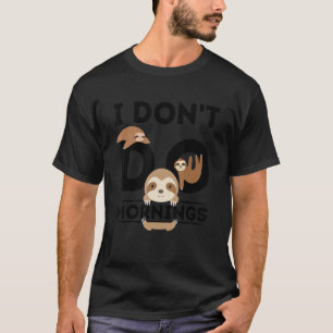 Luie Luiaard voor Meisjes Vrouwen Morgen PJ Slape T-shirt