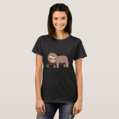 Luie luiaards op moeras groen t-shirt (Voorkant volledig)
