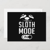 luie luie luiaards dier slapen grappig geschenk id briefkaart (Voorkant / Achterkant)