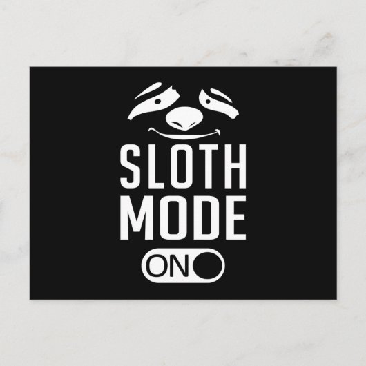 luie luie luiaards dier slapen grappig geschenk id briefkaart (Voorkant)