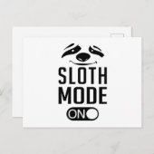 Luie luie luiaards Dier Slapen Vermoeid Grappig ge Briefkaart (Voorkant / Achterkant)