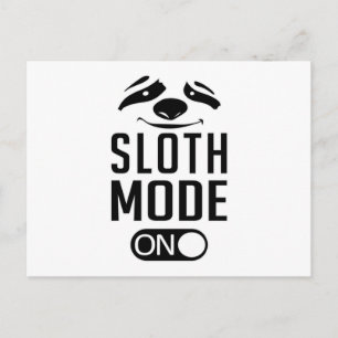 Luie luie luiaards Dier Slapen Vermoeid Grappig ge Briefkaart