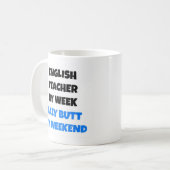 Luie, maar Engelse leraar Koffiemok (Voorkant links)