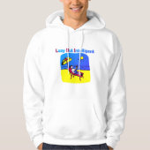 LUIE MAAR INTELLIGENTE HOODIE SWEATSHIRT GEMERKT (Voorkant)