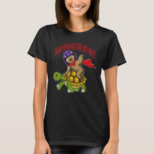 luie minnaar luiaard schildpad schattig voor diere t-shirt