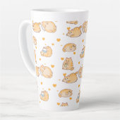 Luie Oranje Kat Latte Mok (Linkerhoek)