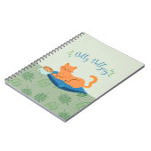 Luie Oranje Kat Notitieboek (Linkerzijde)