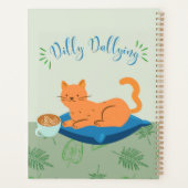 Luie Oranje Kat Planner (Achterkant)