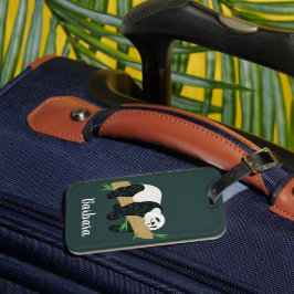 Luie Panda Beer Bagagelabel