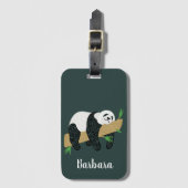 Luie Panda Beer Bagagelabel (Voorkant (verticaal))