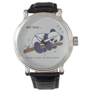 Luie Panda Citaat – Nog steeds moe & wallen onder Horloge