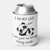luie panda grappig blikjeskoeler (Blikje Voorkant)