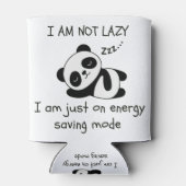 luie panda grappig blikjeskoeler (Achterkant)