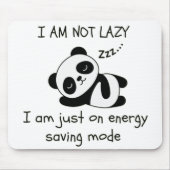 luie panda grappig muismat (Voorkant)