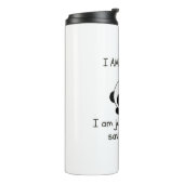 luie panda grappig thermosbeker (Gedraaid links)