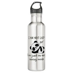 luie panda grappig waterfles