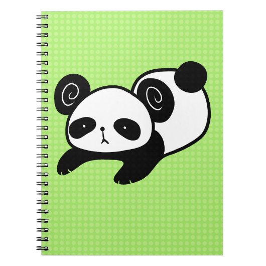 luie panda-laptop notitieboek (Voorkant)