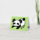 luie panda lege notecards kaart (Voorkant)