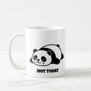 Luie Panda Niet Vandaag Schattig Grappig Ontspanne Koffiemok